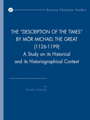 cover image of The Description of the Times by Mor Michael the Great (1126-1199)